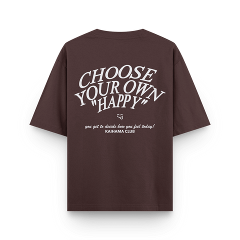 Choose Your Own Happy Oversized Tshirt by Kaihama
