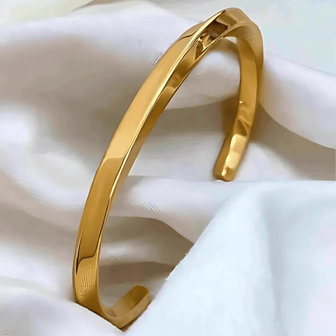 Curved Stainless Steel Bracelet kada