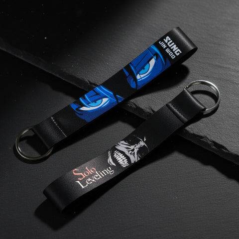 Solo Leveling Anime Keychain | Premium Fabric Bag Tag
