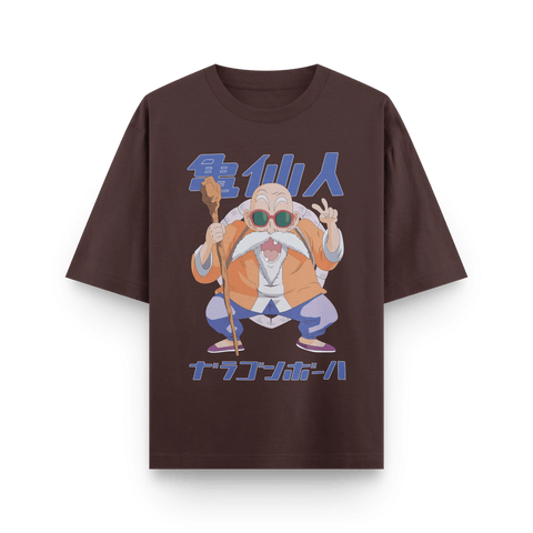 Master Roshi from Dragonball Series Anime Oversized T-Shirt - Kaihama