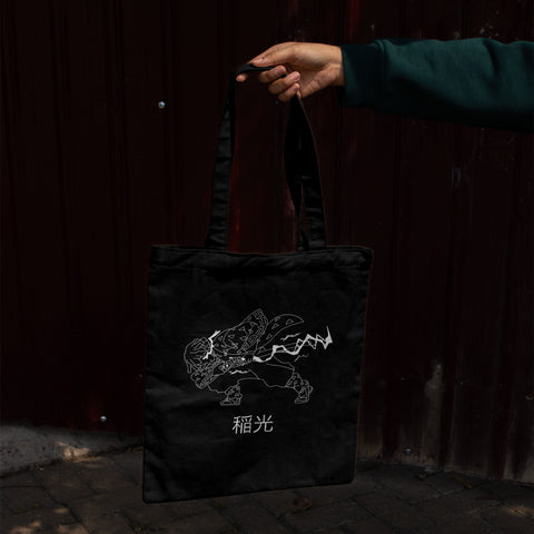 Zenitsu Lightning Form Tote Bag – 350 GSM | 14x16 inch