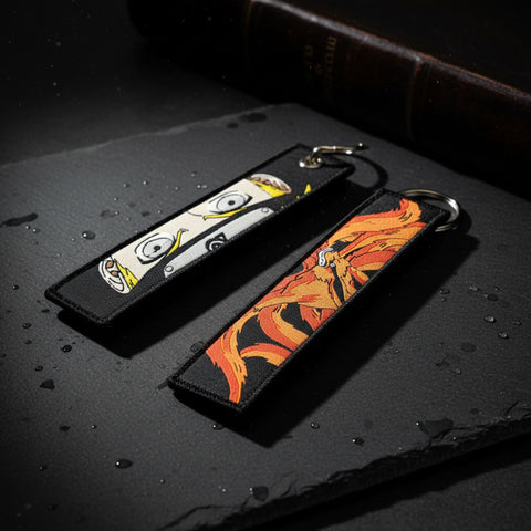 Naruto Satin Keychain Strap – White | Anime Keychain
