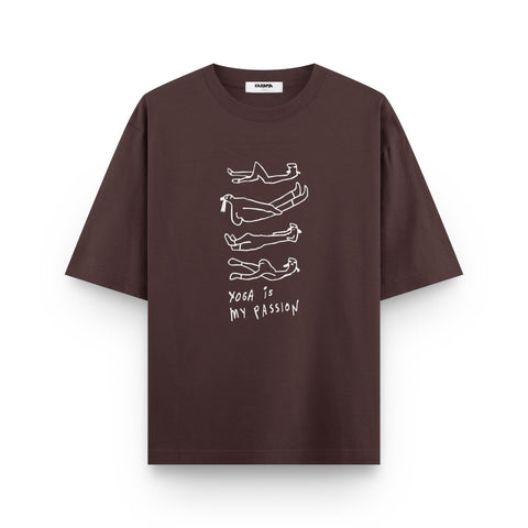Yoga Is My Passion Oversized T-Shirt - Kaihama