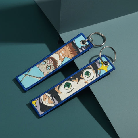 Demon Slayer Embroidered ANIME Keychain – Double Sided