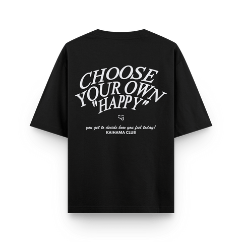 Choose Your Own Happy Oversized Tshirt by Kaihama
