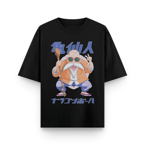 Master Roshi from Dragonball Series Anime Oversized T-Shirt - Kaihama