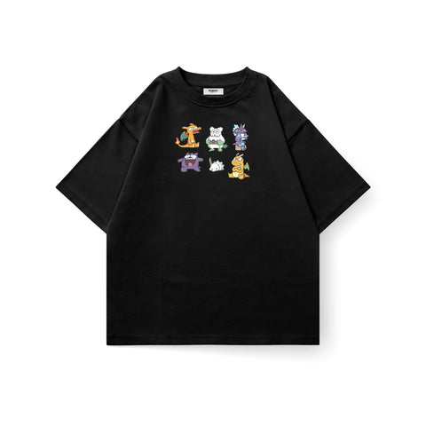 Pokemon Monsters Oversized T-Shirt