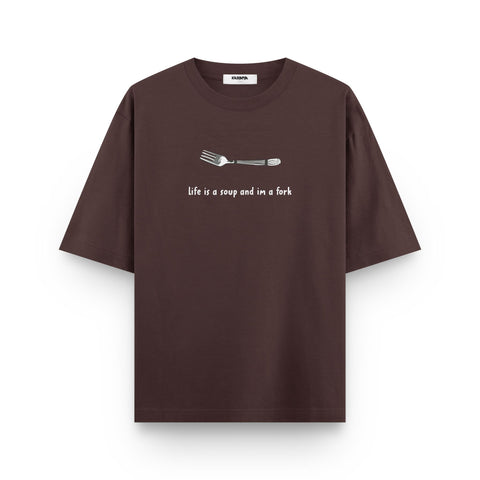 Life Is a Soup Oversized T-Shirt - Kaihama