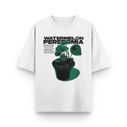 Watermelon Paperomia Oversized Tshirt by Kaihama - Kaihama