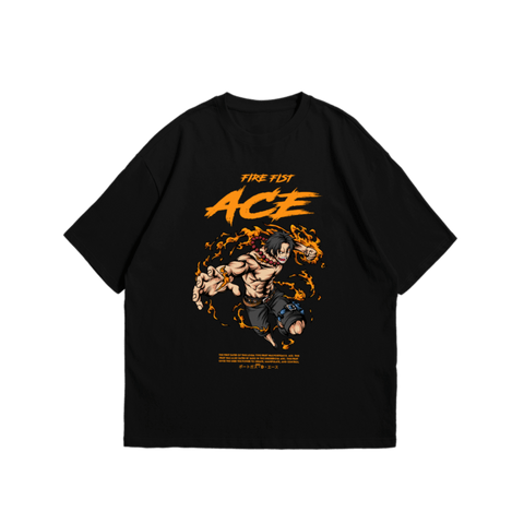 Ace from One Piece Anime Oversized Tshirt - Kaihama