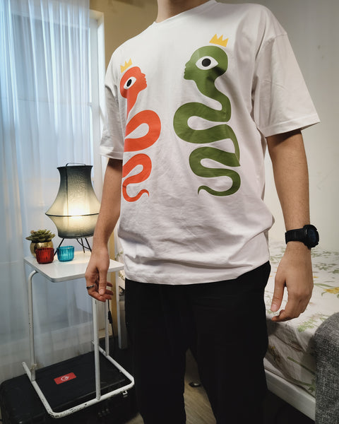 Snakes Oversized Tshirt - Kaihama