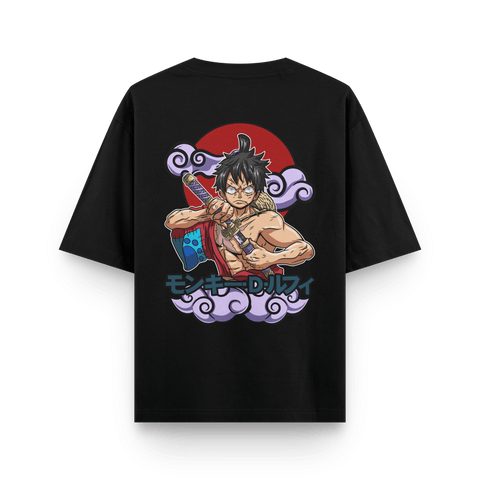 Luffy from One Piece Anime Wano Arc Oversized Tshirt - Kaihama