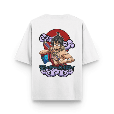Luffy from One Piece Anime Wano Arc Oversized Tshirt