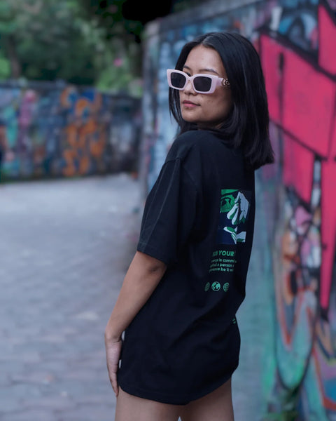 Perspective Shift Oversized Tshirt - Kaihama