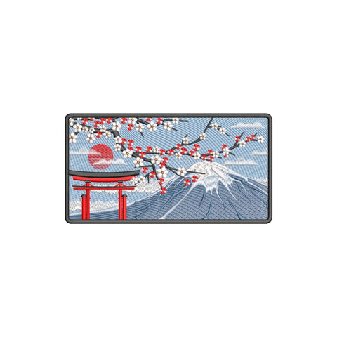Mount Fuji Sakura Embroidered Oversized Tee