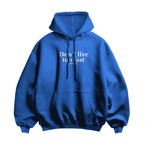 Don't Live Too Fast Oversized Hoodie by Kaihama