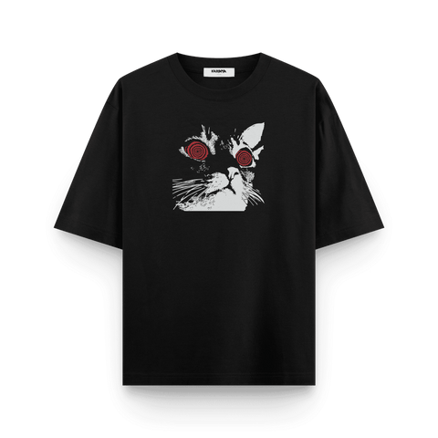 HypnoCat Oversized T-Shirt - Kaihama