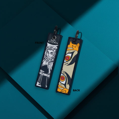 Demon Slayer Embroidered ANIME Keychain – Double Sided