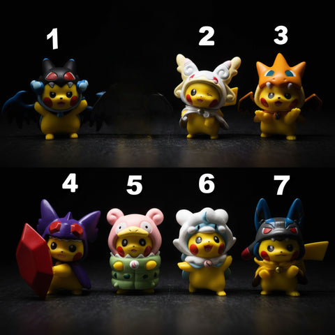 Pikachu Cosplay Mini Figure Collection