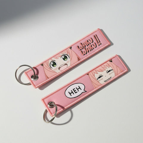 Anya Forger Embroidery Anime Keychain - Kaihama
