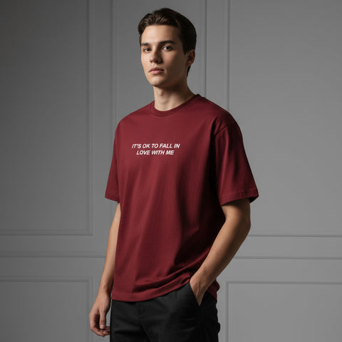 It’s OK to Fall in Love with Me Oversized Tee by Kaihama