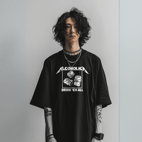 Alcoholica Oversized Tshirt by Kaihama
