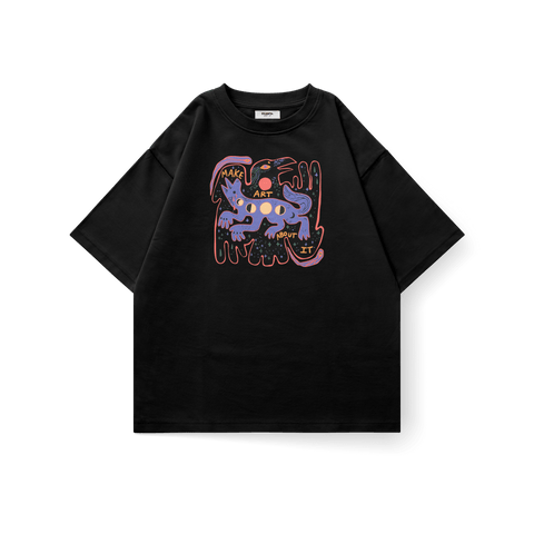 Make Art About It Oversized T-Shirt - Kaihama