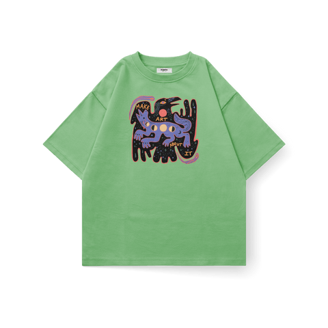 Make Art About It Oversized T-Shirt - Kaihama