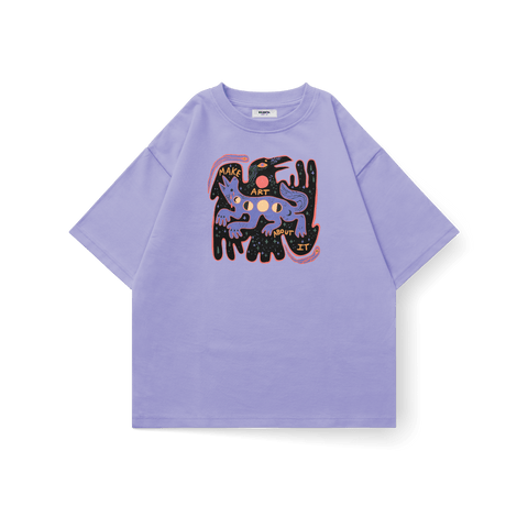 Make Art About It Oversized T-Shirt - Kaihama