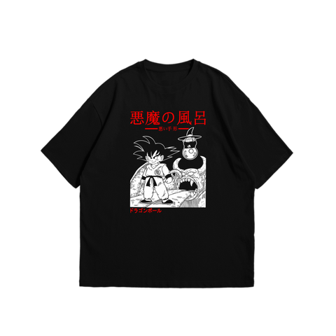 Kid Goku from Dragonball Anime Oversized Tshirt - Kaihama