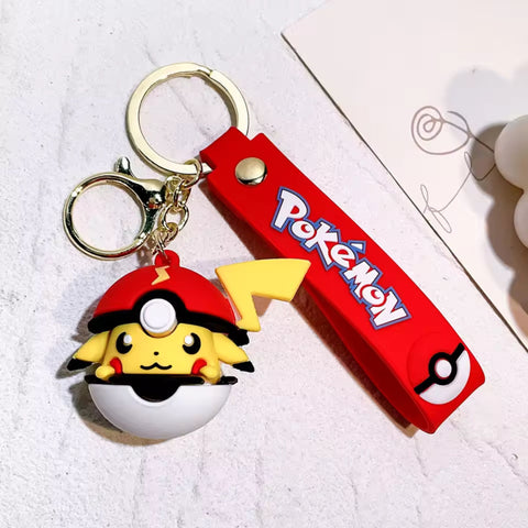 Pokemon Pokéball Cap Keychains