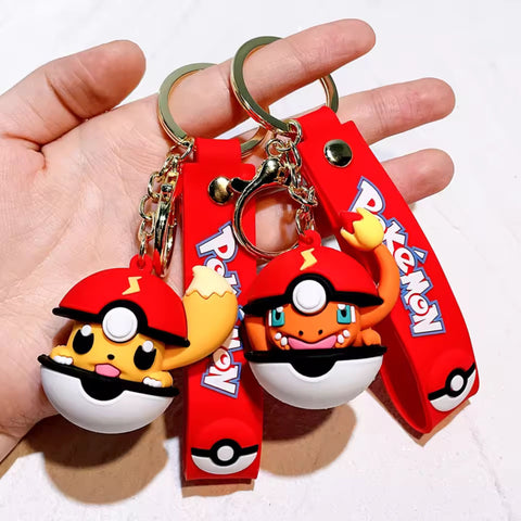 Pokemon Pokéball Cap Keychains