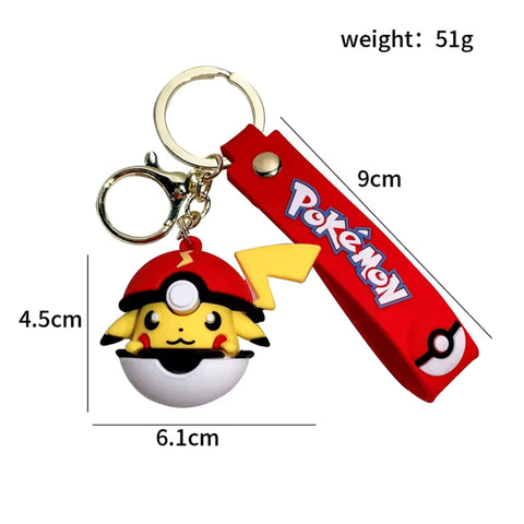 Pokemon Pokéball Cap Keychains
