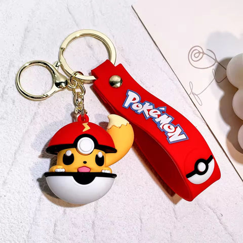 Pokemon Pokéball Cap Keychains