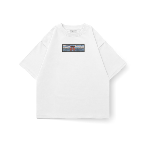 Itsukushima Torii Embroidered Oversized Tee